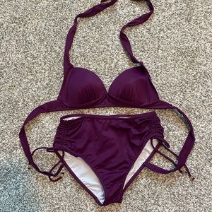Venus plum colored bikini size 8